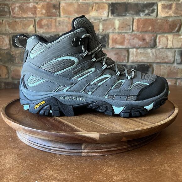 Merrell Womens Moab 2 Mid Gtx Hiking Boot Shoes Size 9.5 Gore Tex Sedona Sage - Picture 2 of 16